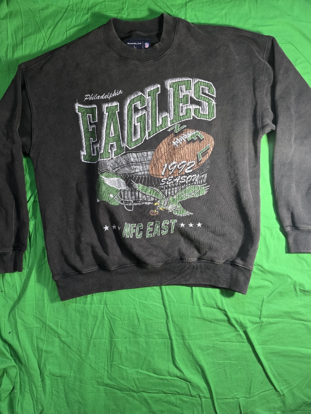 Abercrombie and Fitch Philadelphia Eagles 1992 Season Sweatshirt Size Large